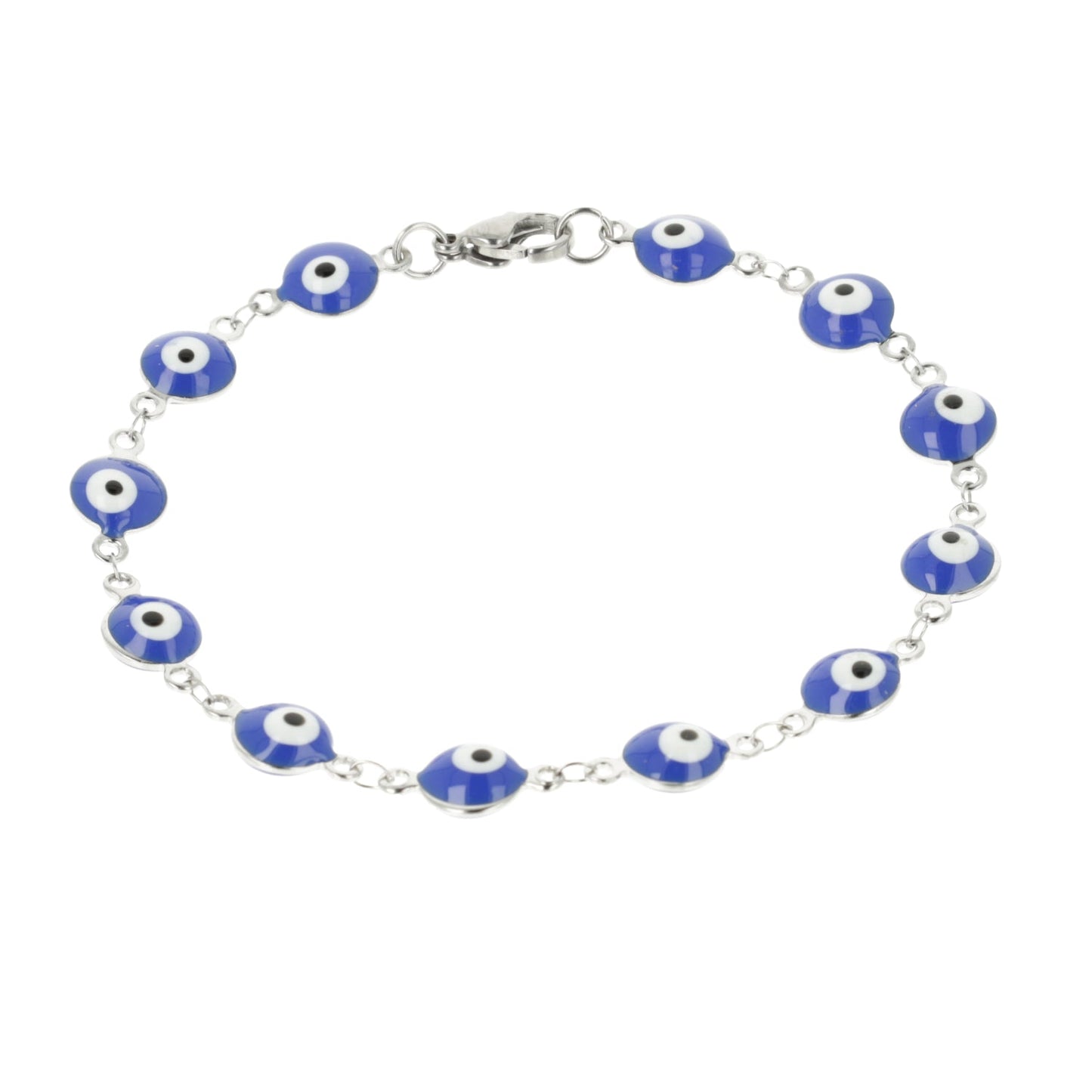 Evil Eye Bracelet In Bright Blue