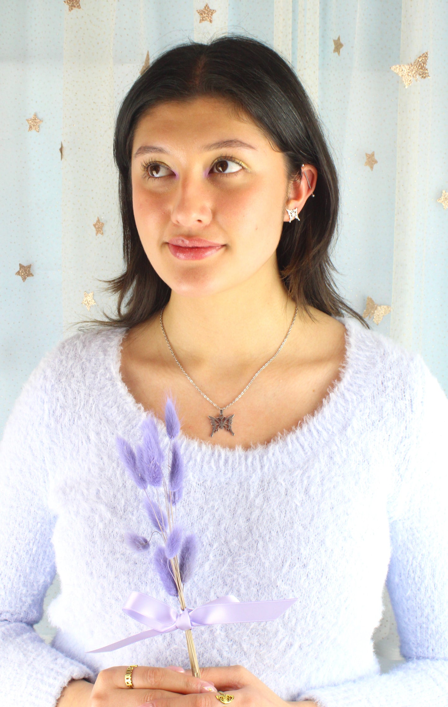 Ethereal Butterfly Stud Earrings