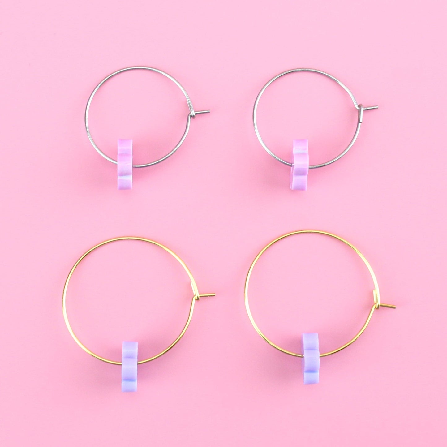 Dreamhouse Flower Power Hoop Earring Set