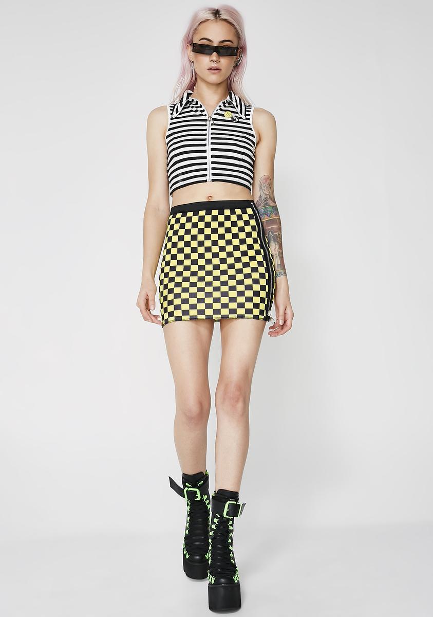 Above The Law Stripe Crop Top