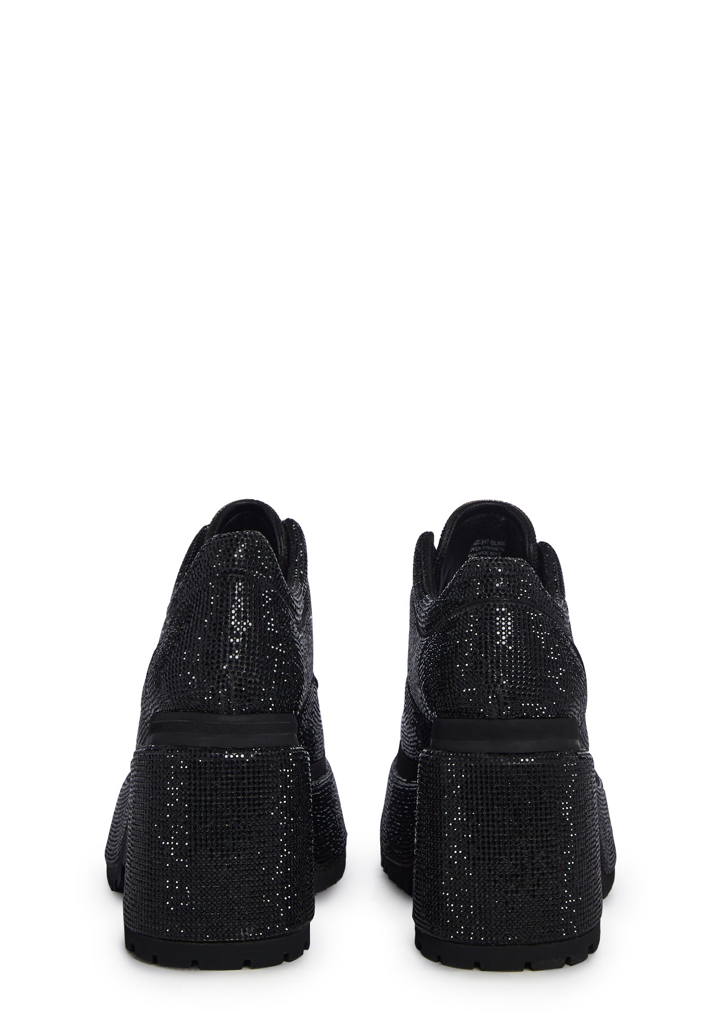 Acting Up Platform Oxfords - Rhinestone