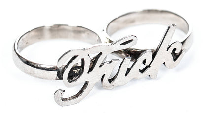 "Fuck" Silver Ring