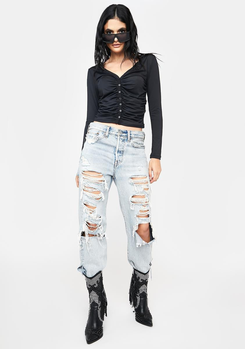 A Bit Tender Long Sleeve Crop Top