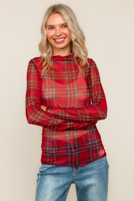 Believe In Me Mesh Top