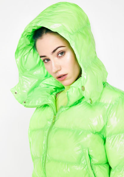 Acid Limelight Puffer Jacket