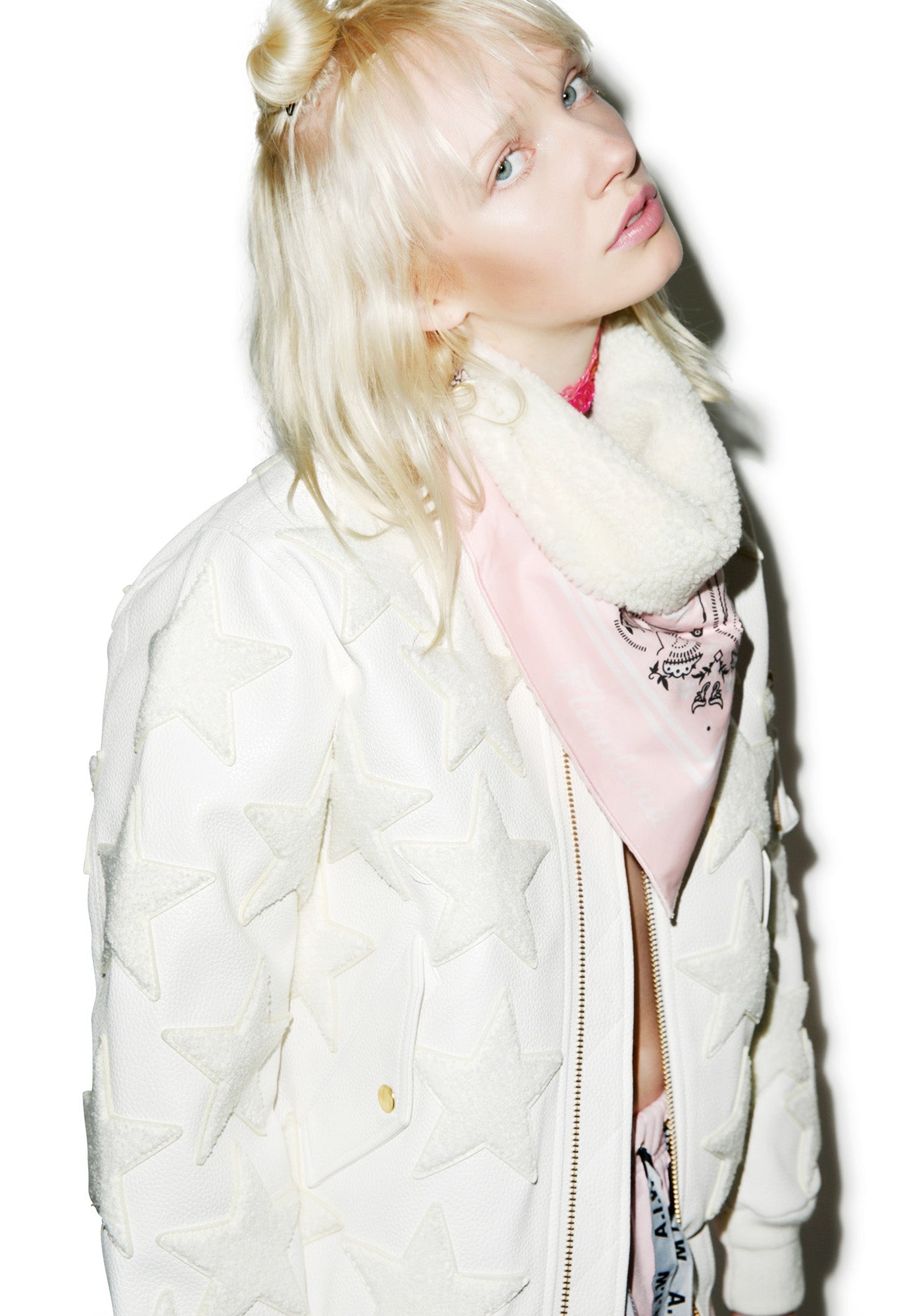All Star Patched Candy Jacket - Pink