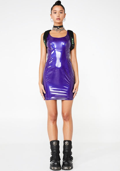 All The Attention Vinyl Dress