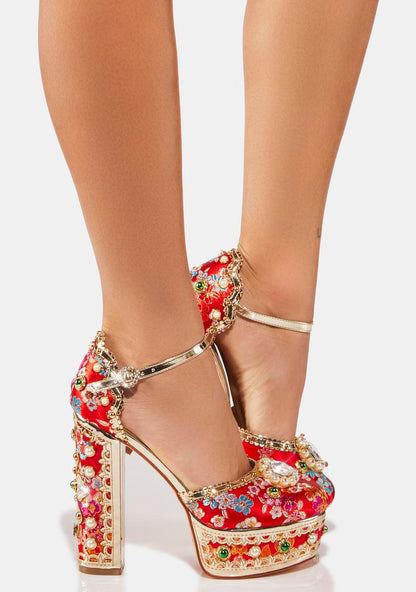 Adaline Platform Sandal Heels