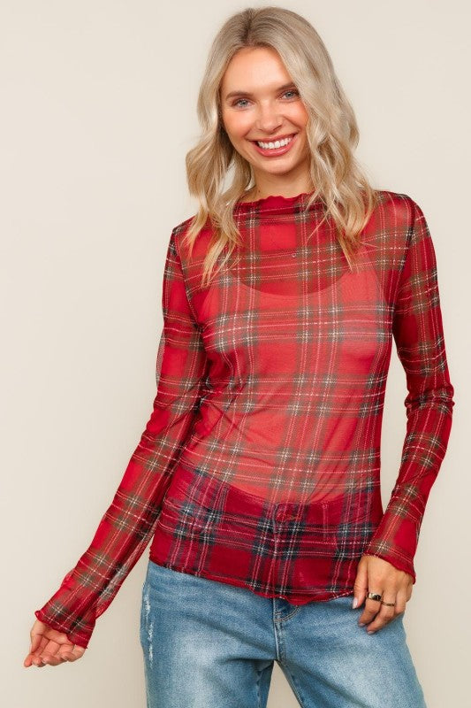 Believe In Me Mesh Top