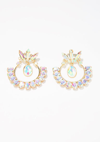 All The Riches Rhinestone Earrings