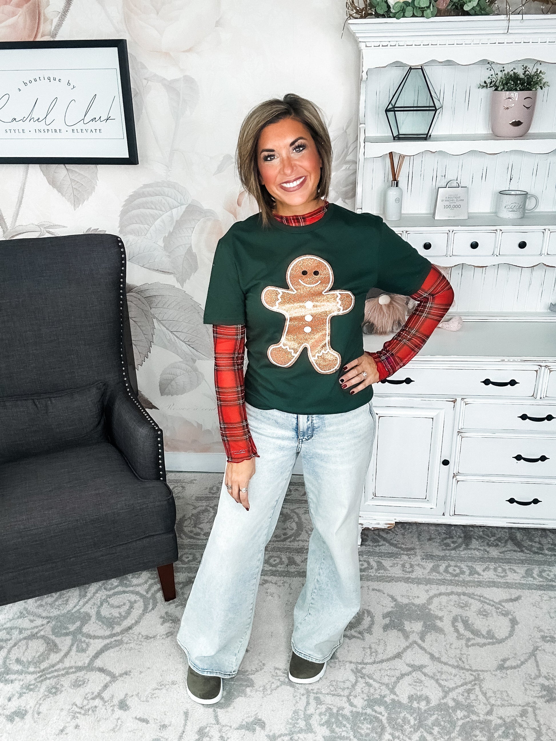 Glitter Gingy Graphic Tee
