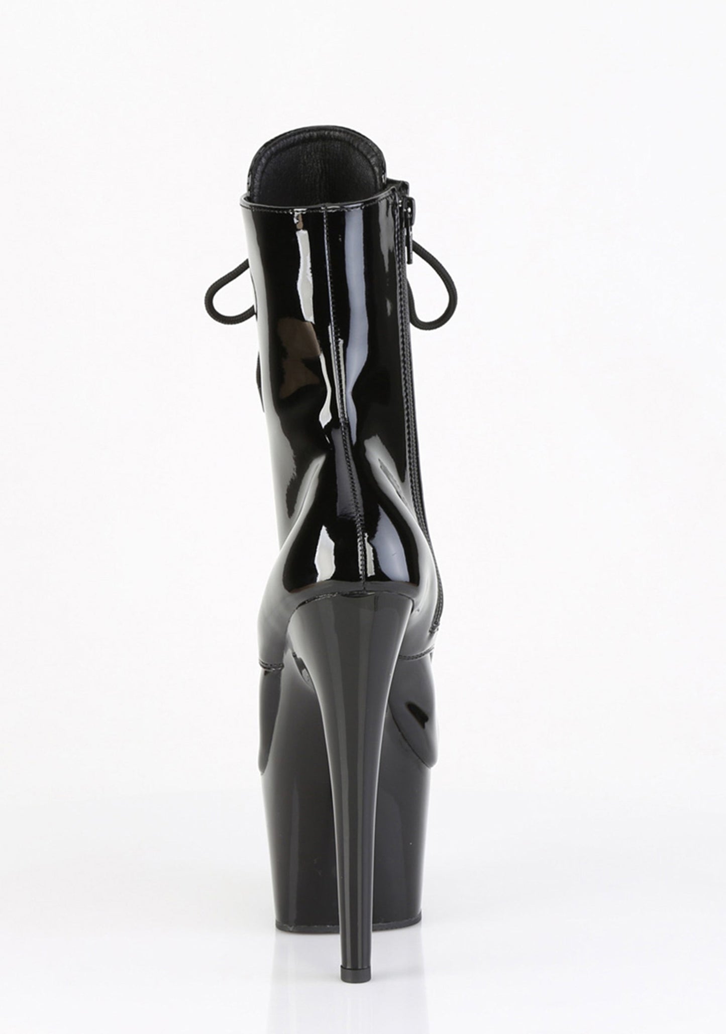 Adore-1020 Platform Ankle Steel Toe Boots-Black