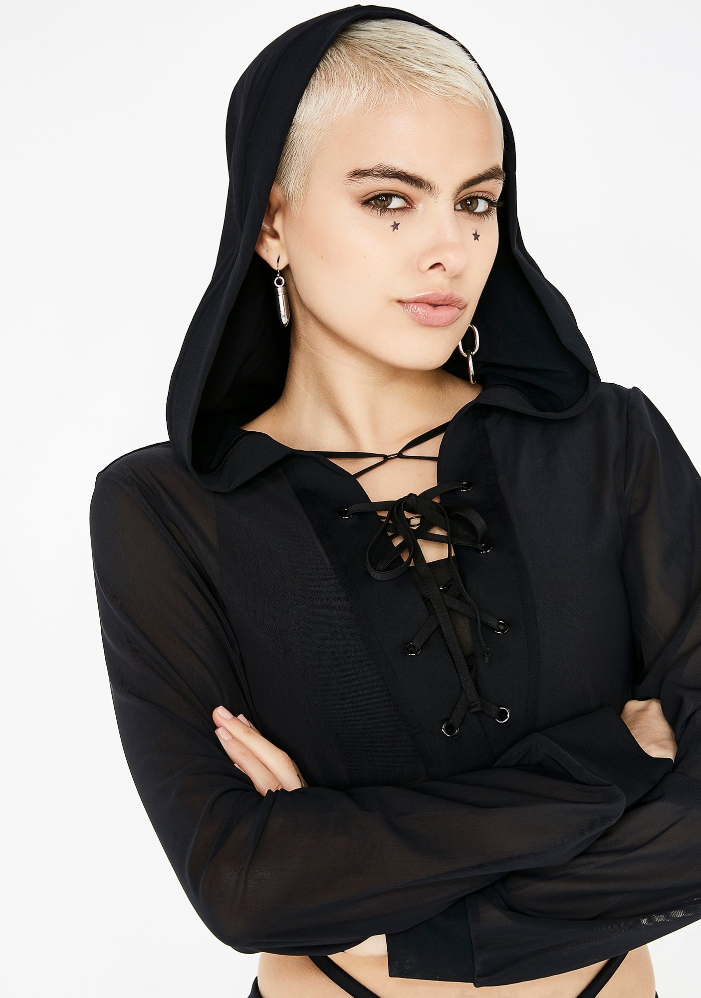 Action Recall Lace-Up Hoodie