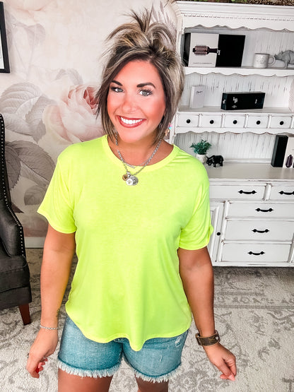 Better Than All The Rest Tee - Neon Yellow