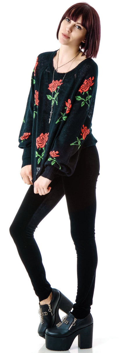A Rose is A Rose Pfeiffer Sweater