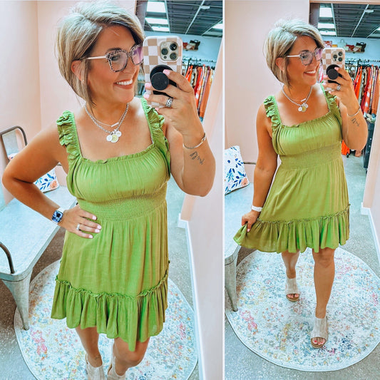 Do What We Do Dress - Olive