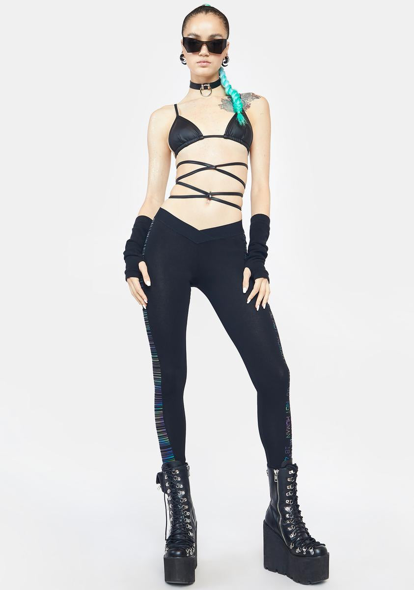 Acid Scan Me Up Reflective Leggings