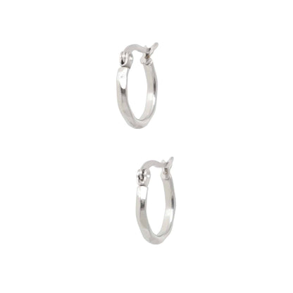 Diamond Cut Hoop Earrings