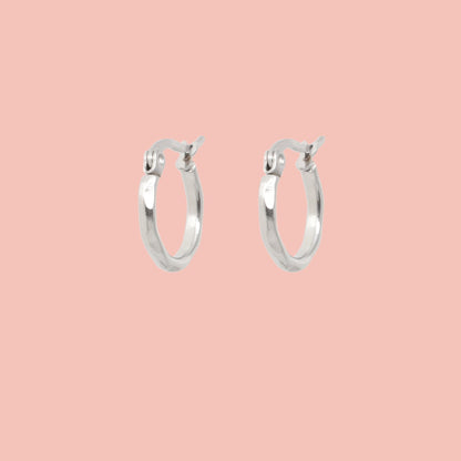Diamond Cut Hoop Earrings