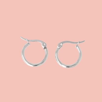 Diamond Cut Hoop Earrings