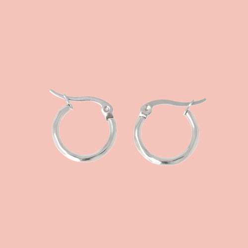 Diamond Cut Hoop Earrings