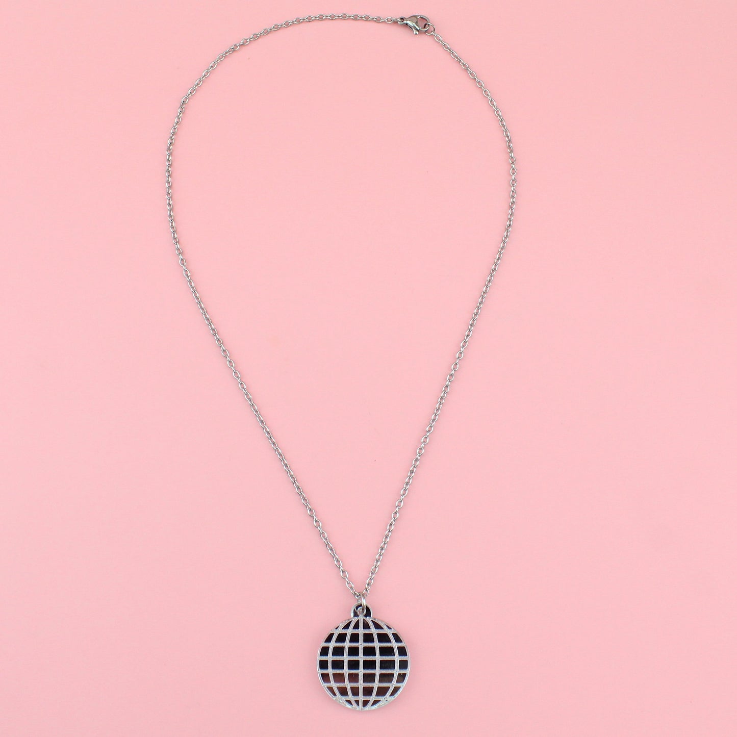 Disco Ball Pendant Necklace