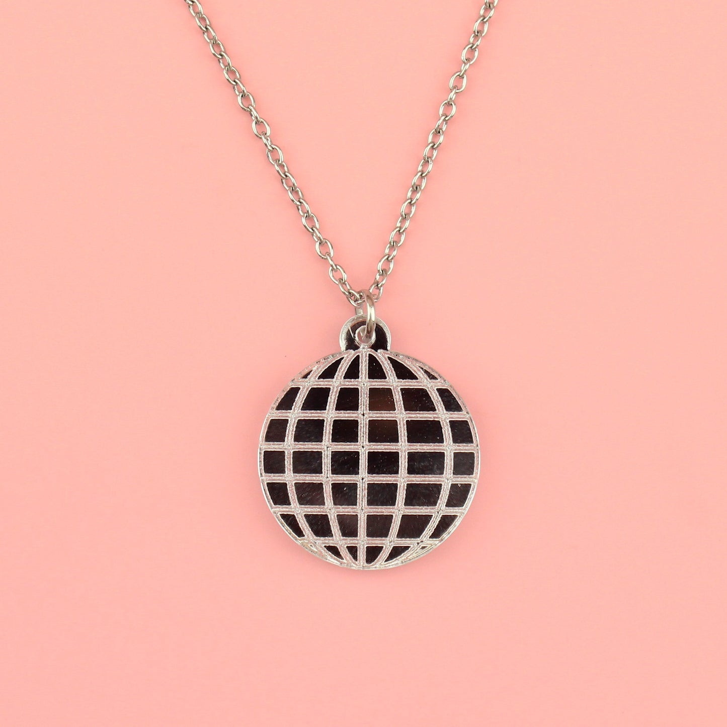 Disco Ball Pendant Necklace