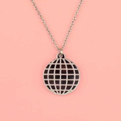 Disco Ball Pendant Necklace