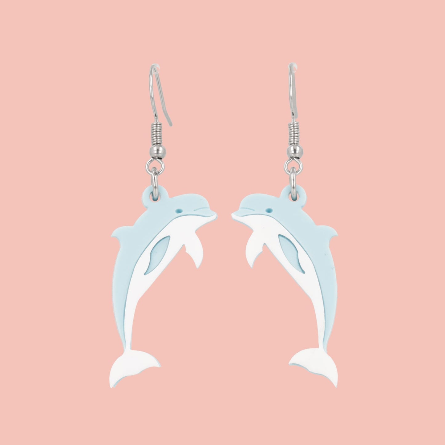 Dolphinitely Maybe Earrings (Light Blue)