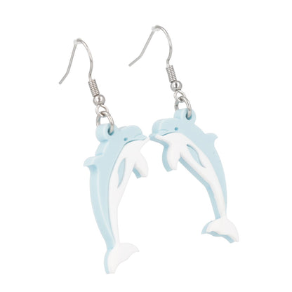 Dolphinitely Maybe Earrings (Light Blue)