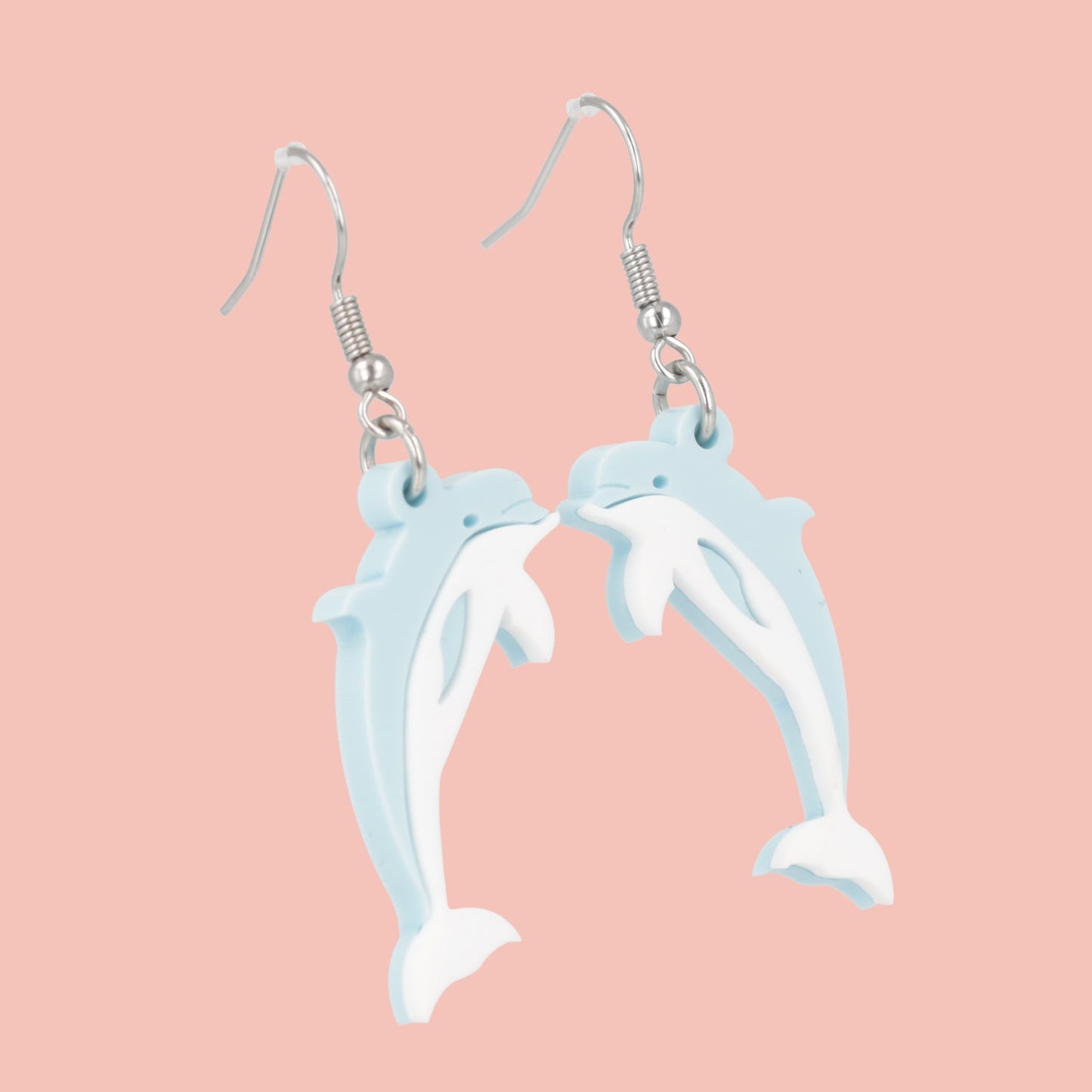 Dolphinitely Maybe Earrings (Light Blue)