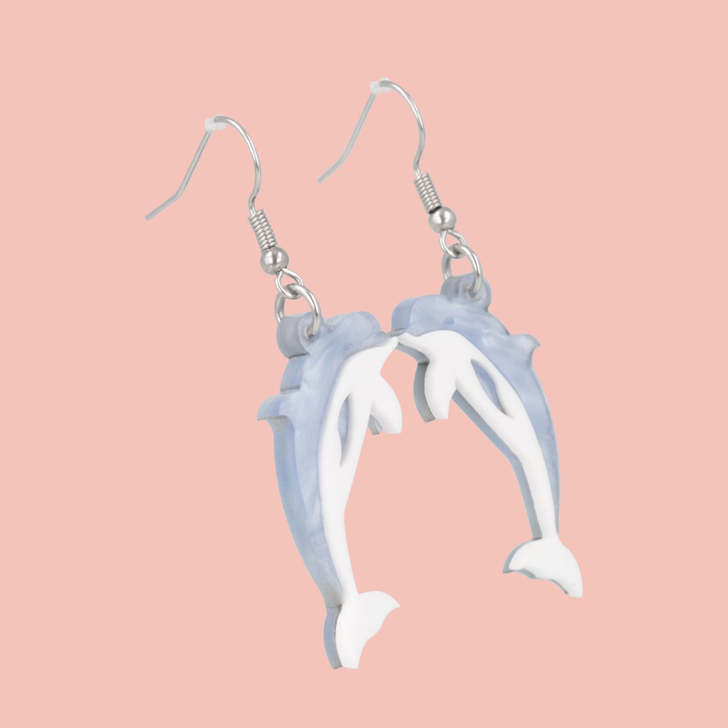 Dolphinitely Maybe Earrings (Marble)