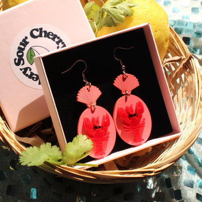 Earrings For A Sushi Restaurant (Pink)