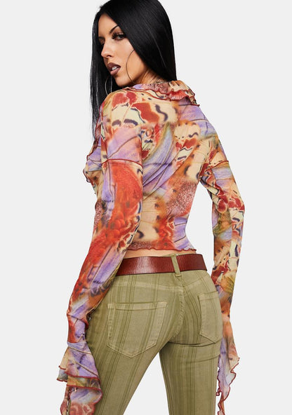 Allele Lace-Up Top