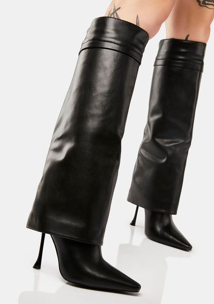 Abner Stiletto Foldover Boots