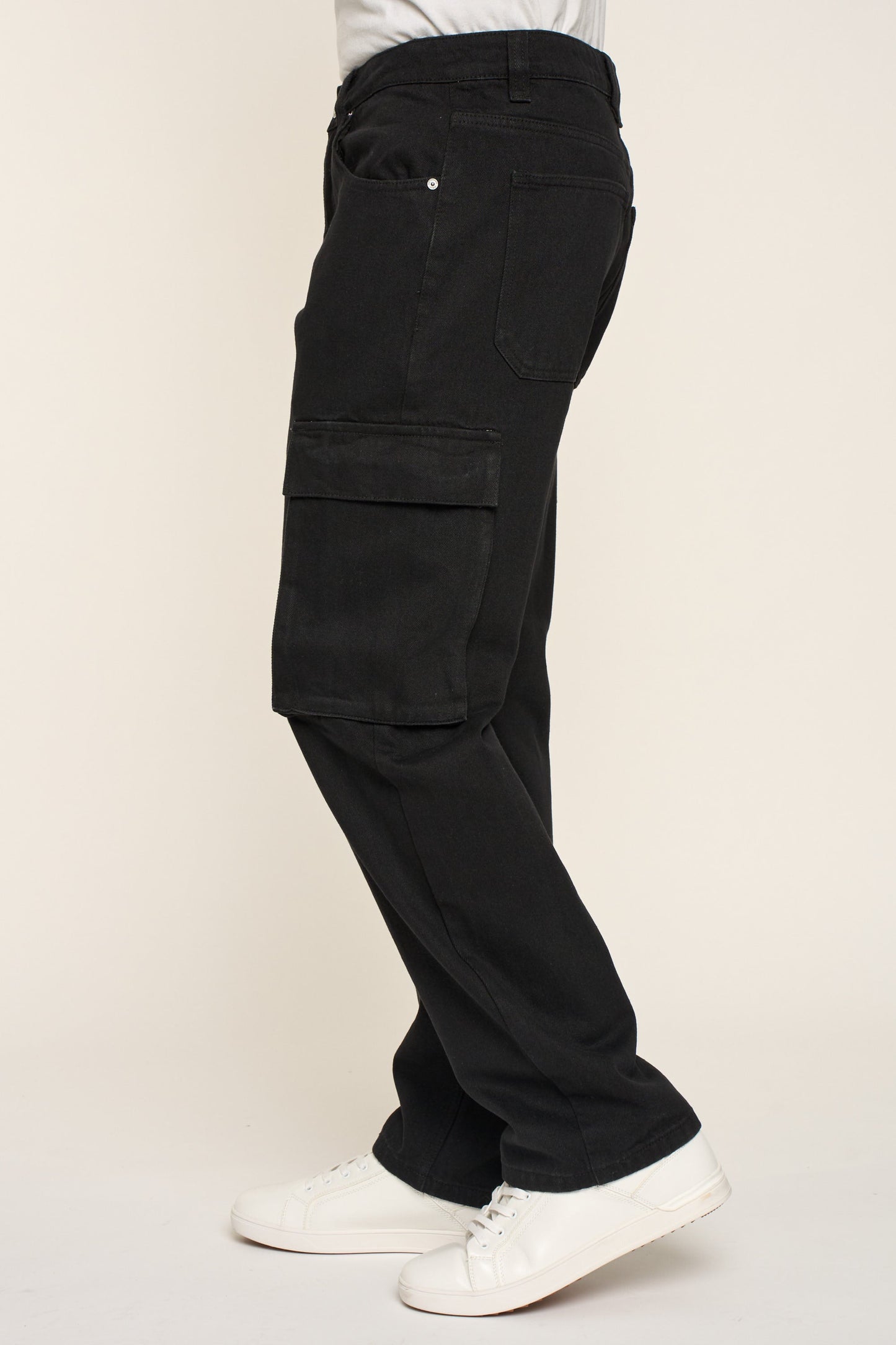 Baggy Fit Cargo Denim Jeans