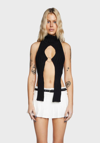 Albani Knit Top - Black
