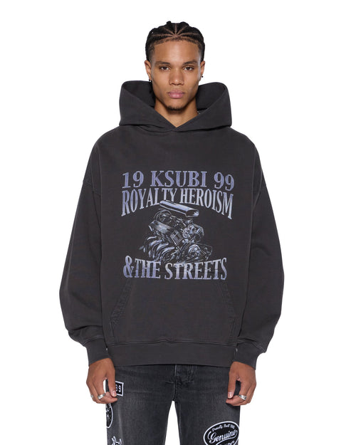 ENGINE EKCESS HOODIE FADED BLACK
