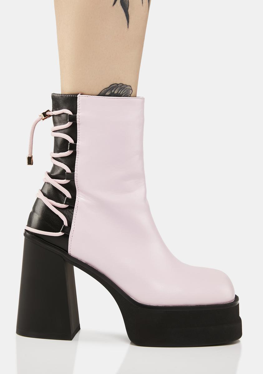 Ahariah Lace-Up Platform Boots