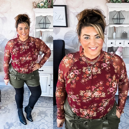 Better Than I Ever Did Top - Burgundy