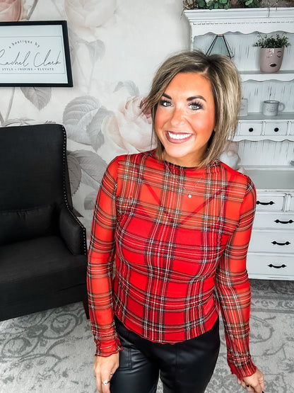 Believe In Me Mesh Top