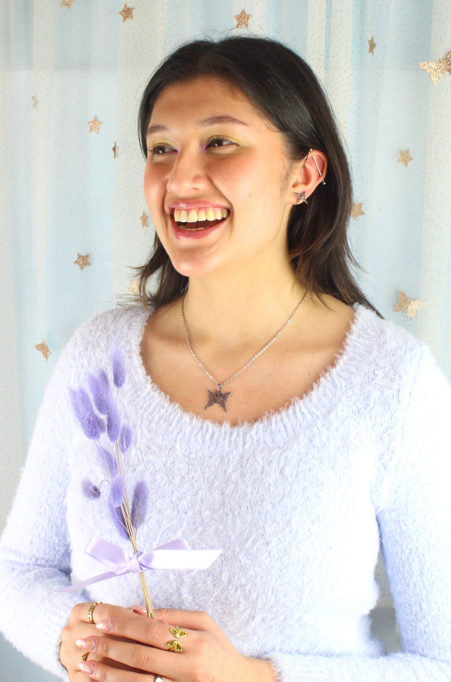 Ethereal Butterfly Stud Earrings