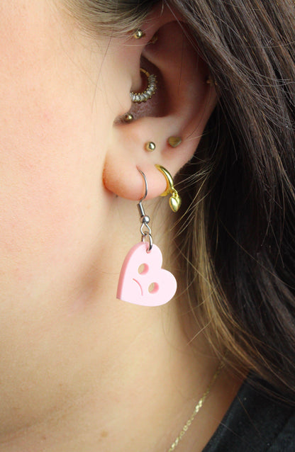 Don't Go Breaking My Heart (Pink) Earrings