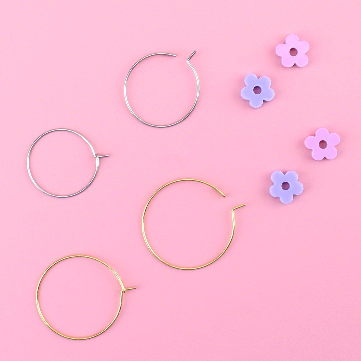 Dreamhouse Flower Power Hoop Earring Set