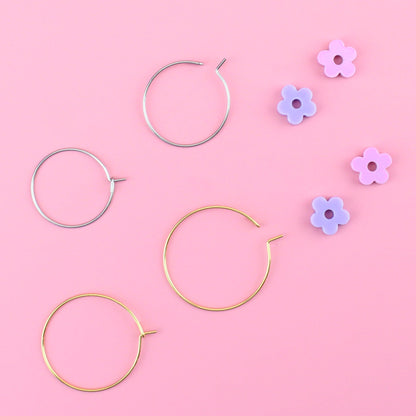 Dreamhouse Flower Power Hoop Earring Set