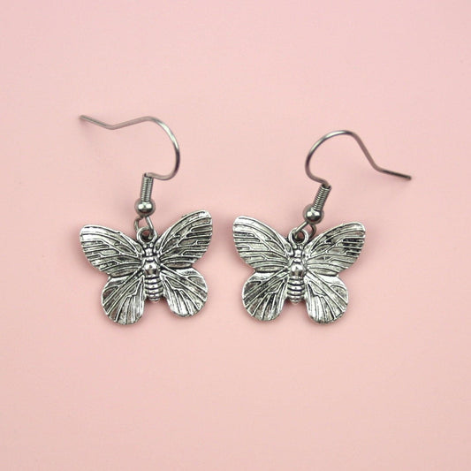 Detailed Butterfly Earrings