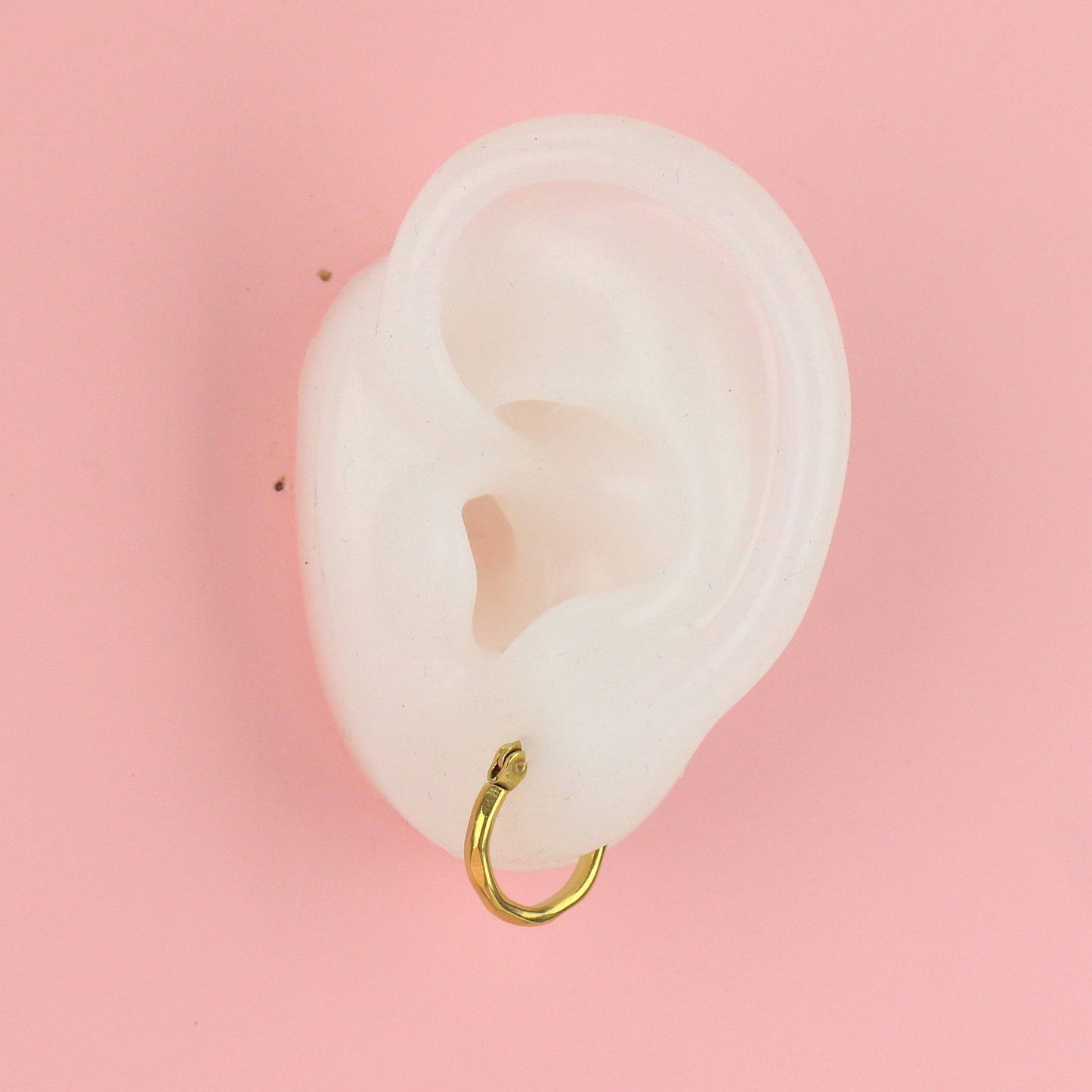 Diamond Cut Hoop Earrings (Gold Plated)