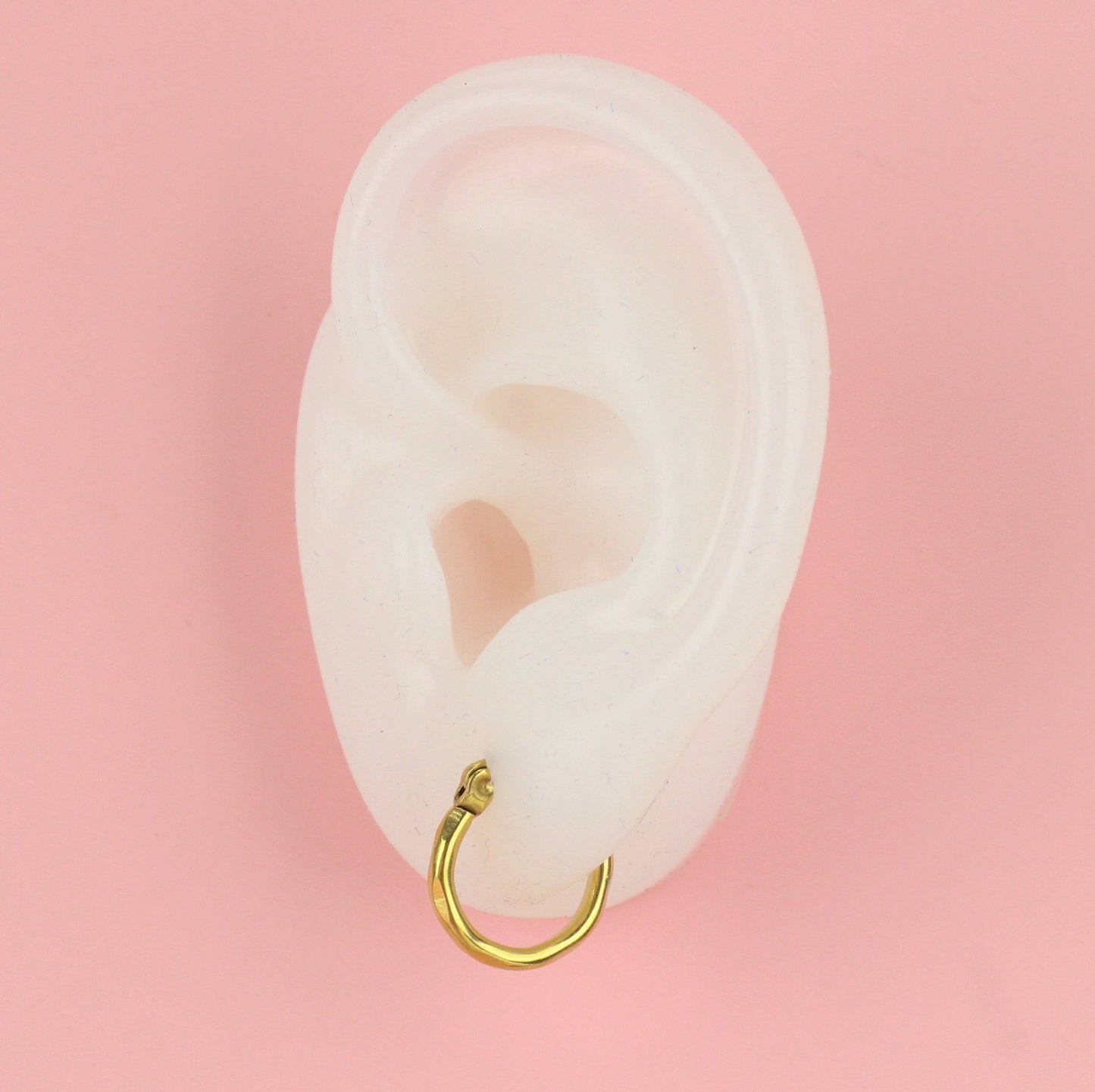 Diamond Cut Hoop Earrings (Gold Plated)