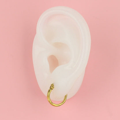 Diamond Cut Hoop Earrings (Gold Plated)