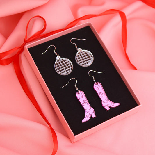 Disco Cowgirl Earrings Gift Set